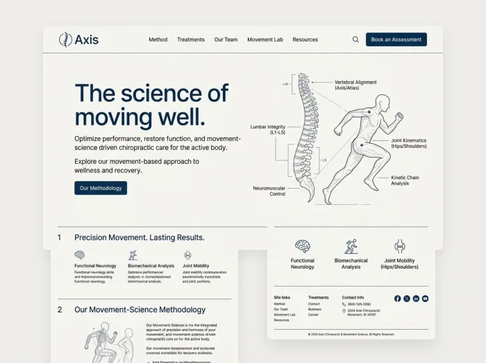 Axis — Chiropractors website design