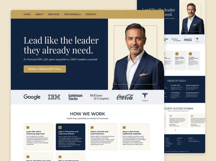 Marcus Reyes — Coaches website design