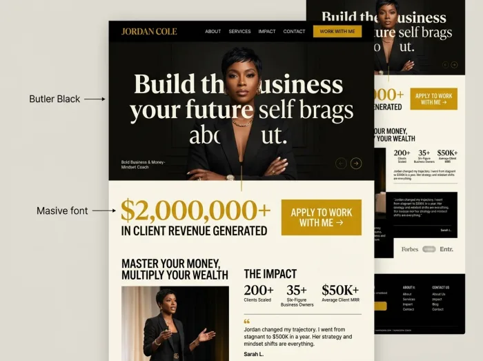 Jordan Cole — Coaches website design
