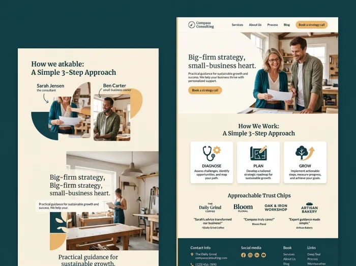 Compass Consulting — Consultants website design