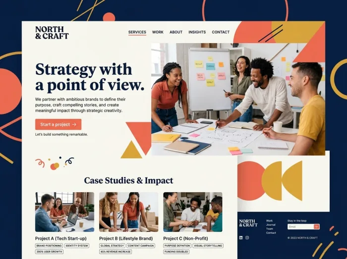 North & Craft — Consultants website design