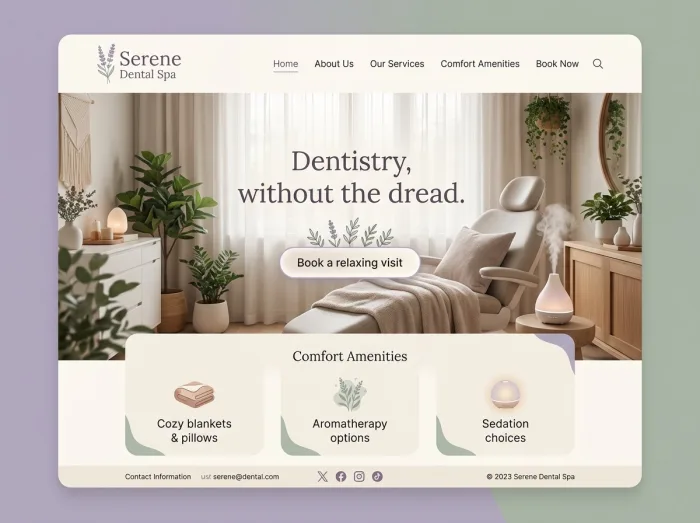 Serene Dental Spa — Dentists website design