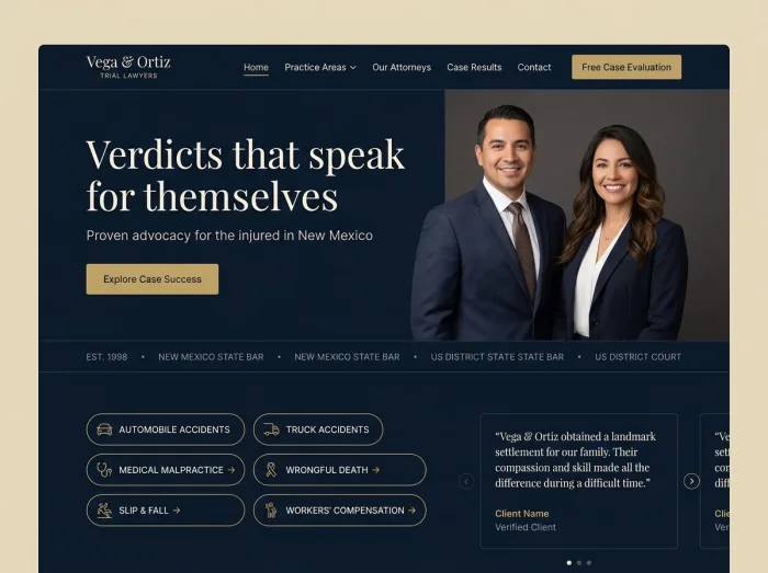 Counsel Navy — Law Firms website design