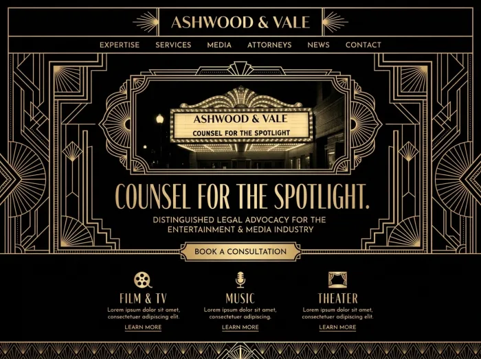 Art Deco — Law Firms website design