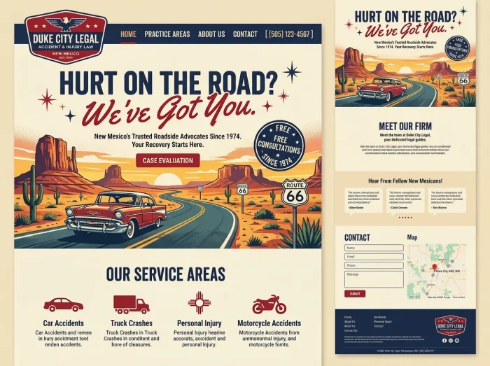 Retro Americana — Law Firms website design