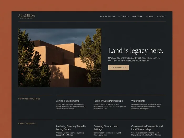 Desert Luxe — Law Firms website design