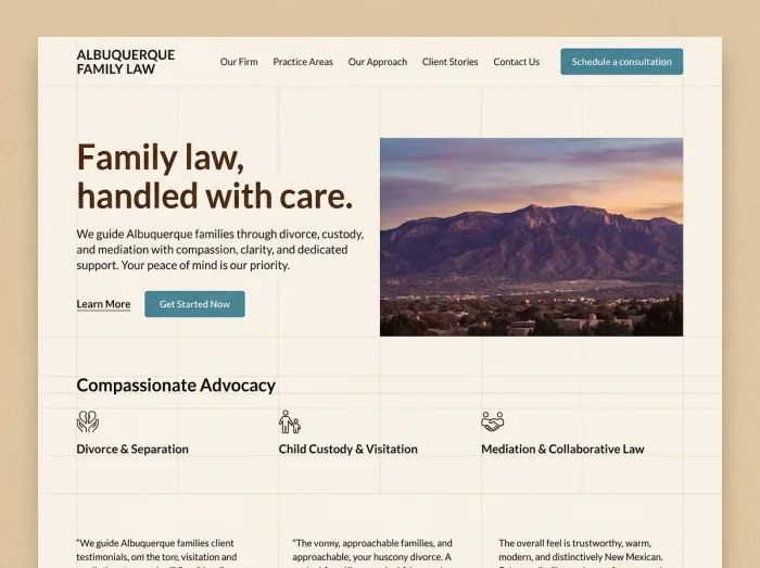 High Desert Modern — Law Firms website design