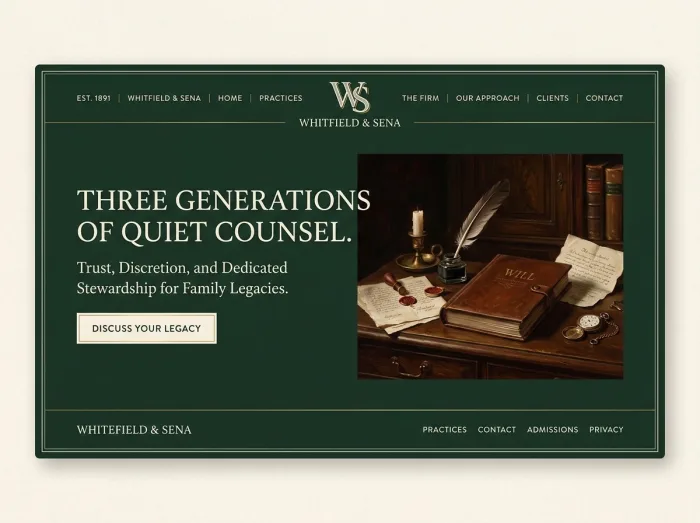 Heritage Green — Law Firms website design
