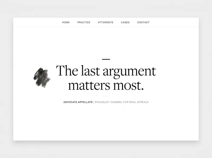 Gallery Minimal — Law Firms website design