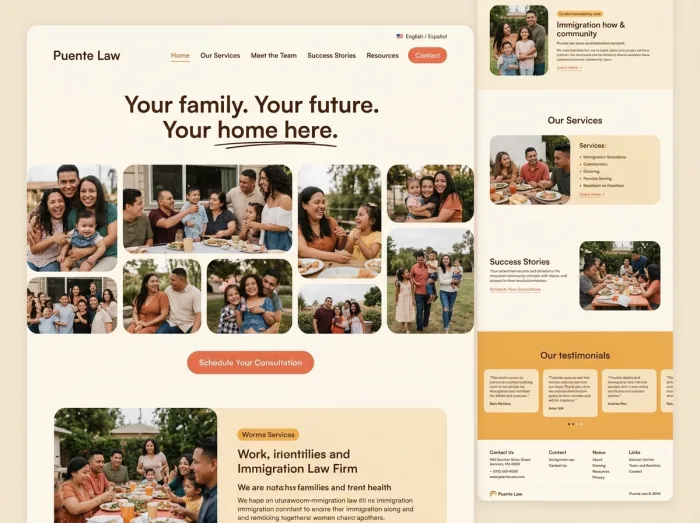 Community Warm — Law Firms website design
