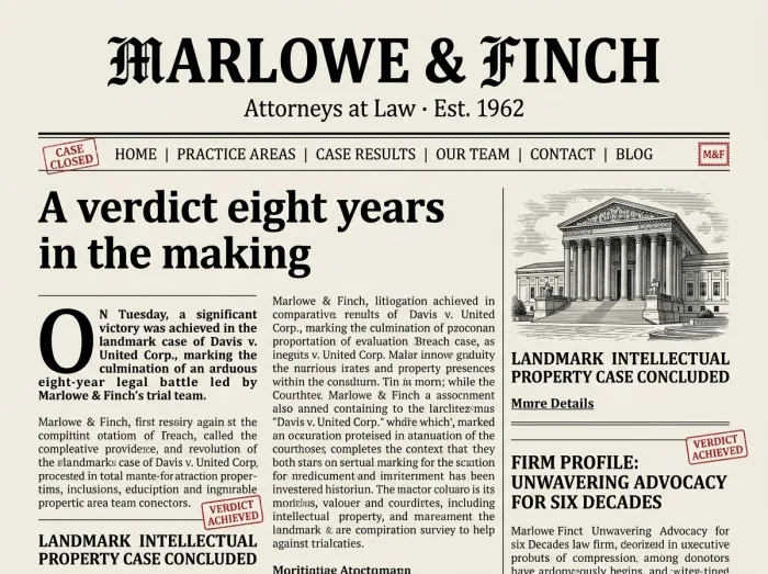 Broadsheet — Law Firms website design