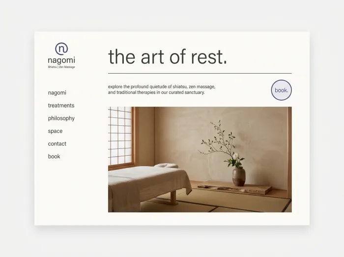 Nagomi — Massage website design