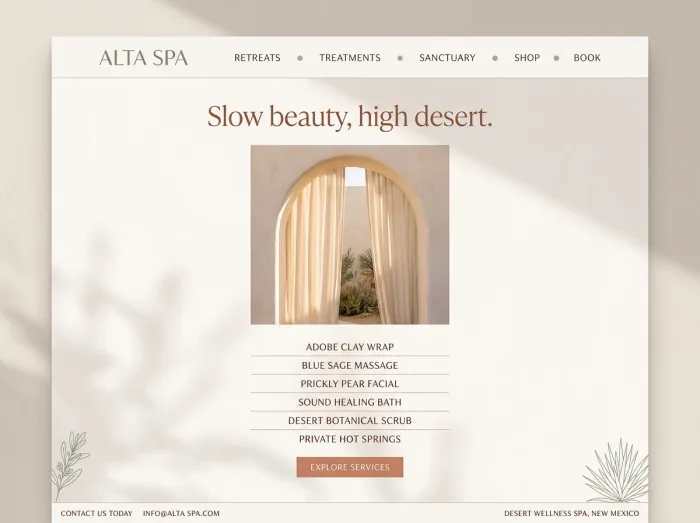 Desert Adobe — Med Spas & Beauty website design
