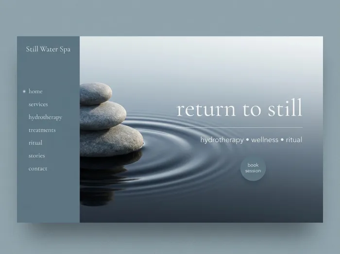 Water Ritual — Med Spas & Beauty website design
