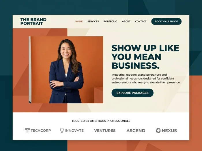 The Brand Portrait — Photographers website design